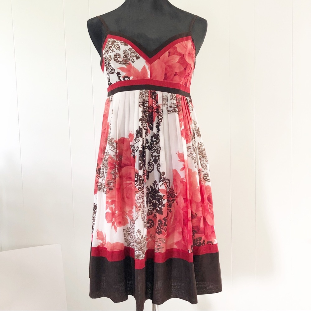 Nine West Silk & Cotton Floral Sundress Size 8